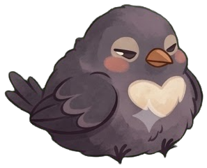 The bird, settled