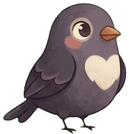The Hearthkeep bird, perched